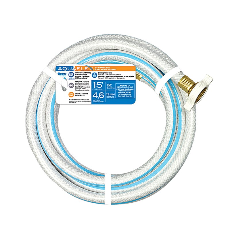 خرطوم تيكنور أبيكس 7503-15 أكوافليكس RV/بحري - 1/2" × 15' 